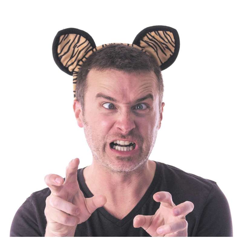 TigerhovedbØjle i flØjl - hovedbøjle til engrospris