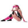 Neonrotes Set aus Stirnband und Handgelenkbändern - Sport-Bandana zu Großhandelspreisen Neonrotes Set aus Stirnband und Handgelenkbändern - Sport-Bandana zu Großhandelspreisen