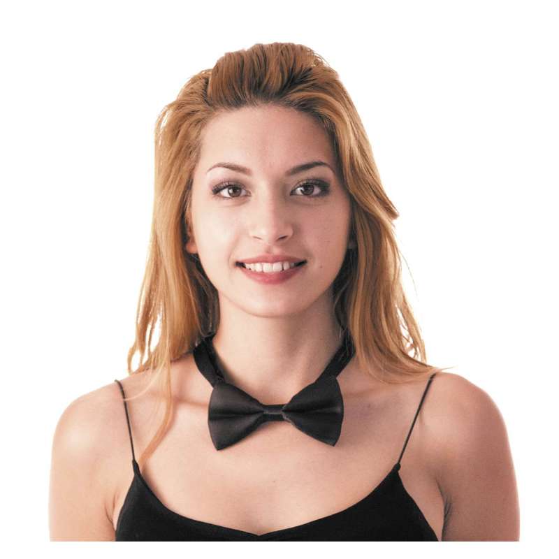 Sort Sløjfe 12X7 CM - fantasifuld butterfly til engrospris