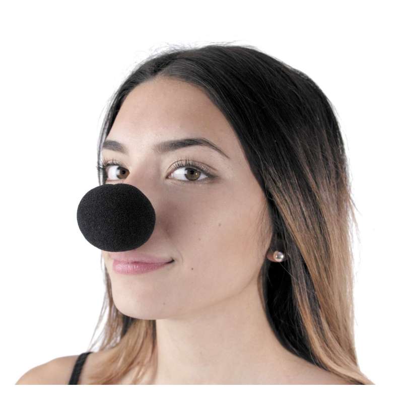 Zwart Schuim Clown Neus 8 cm - nepneus tegen groothandelsprijzen