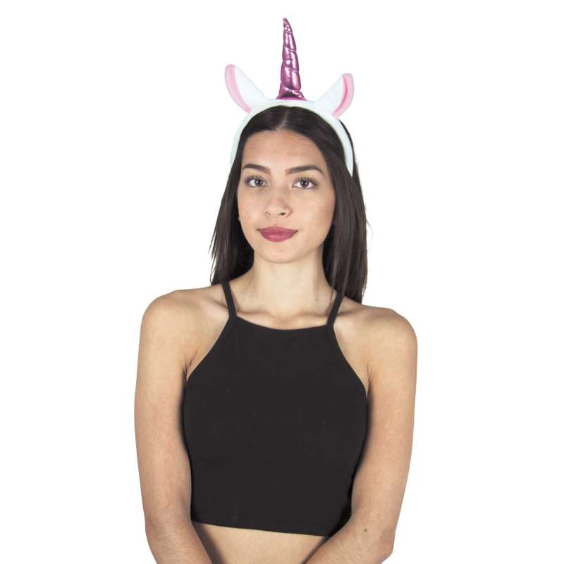 LyserØd unicorn hårbånd - hovedbøjle til engrospris