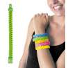Bracelete Verde com Fecho de Zip - Pulseira a preço grossista