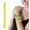 BRACELET ZIP JAUNE - Bracelet à prix grossiste