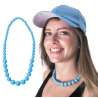 NEON BLUE PEARL NECKLACE - Bijou at wholesale prices