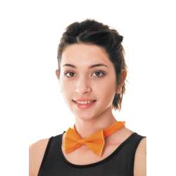 Fluorescent Orange Bow Tie