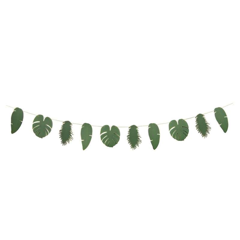 TROPICAL LEAVES GARLAND 3M - garland at wholesale prices