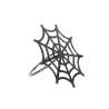 Rond de Serviette Metal Preto 3.5cm - decoração de Halloween a preço grossista