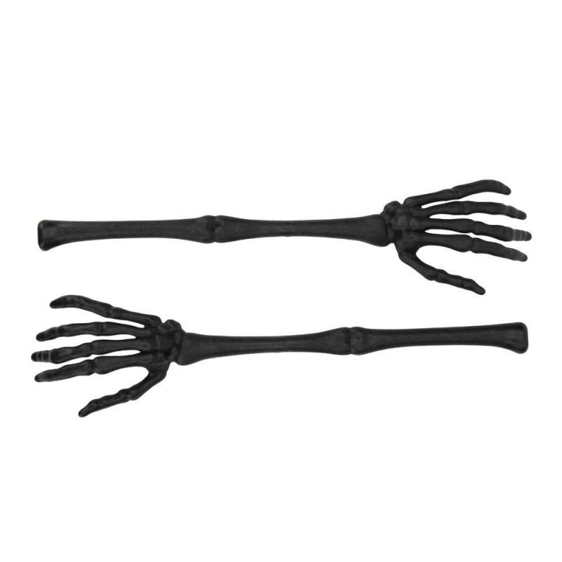 2 Stk. Mat Sorte Skeletarme 32 cm - skelet til engrospris