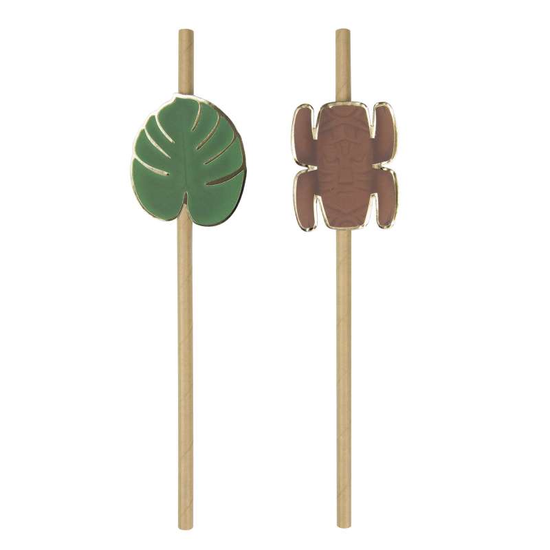 SET DI 10 PAILLE KRAFT 19,7 CM - cannuccia a prezzi all'ingrosso