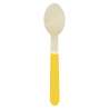 CURRY YELLOW AND GOLD WOODEN SPOONS X 8 - Wooden spoon at wholesale prices