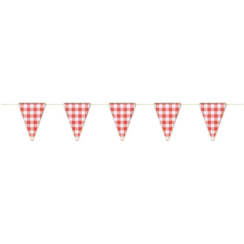GUINGUETTE PENNANT GARLAND 3M - garland at wholesale prices