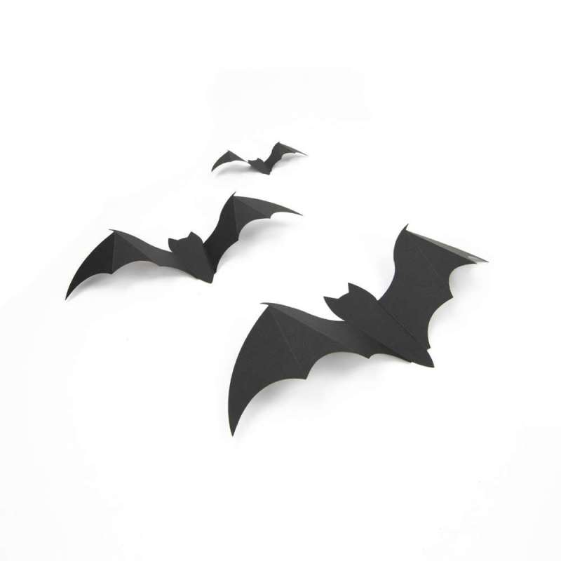 BAT WALL DECORATIONS X 35 - Halloween decoration at wholesale prices