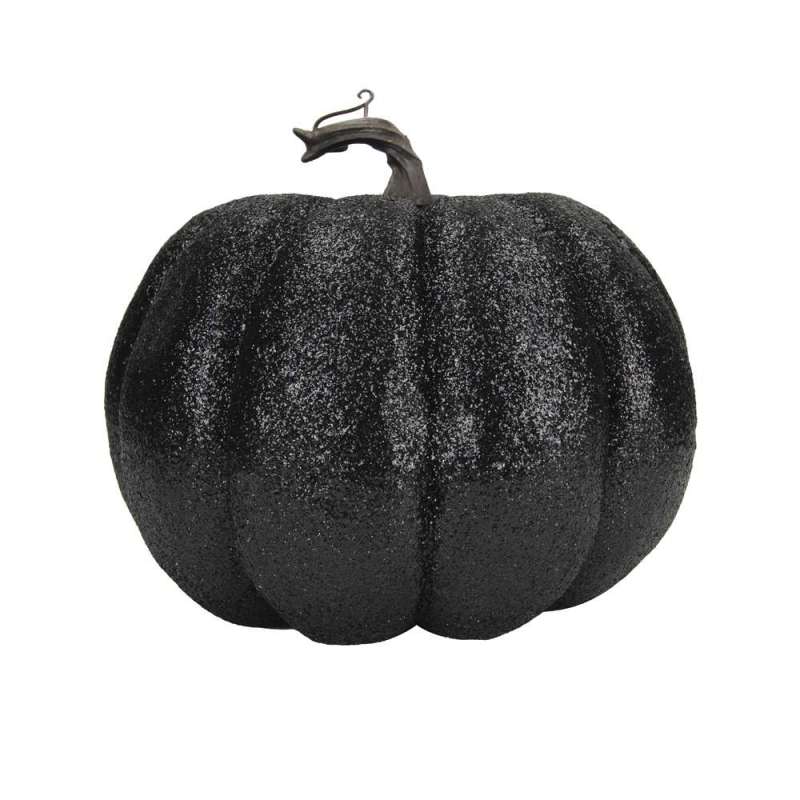 LARGE BLACK STRAW PUMPKIN - Halloween decoration at wholesale prices