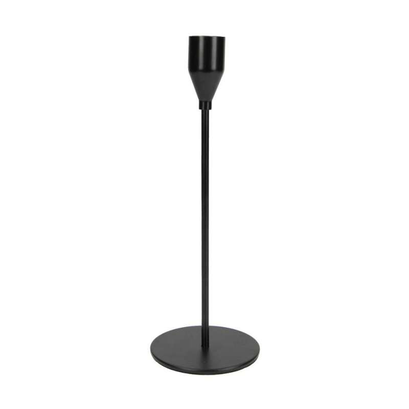 Candelabro negro metálico 8x23 cm - Candelabro a precios de mayorista