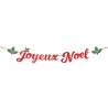 Rode en gouden kerstletters slinger 2M x 21CM - slakensnoer tegen groothandelsprijzen
