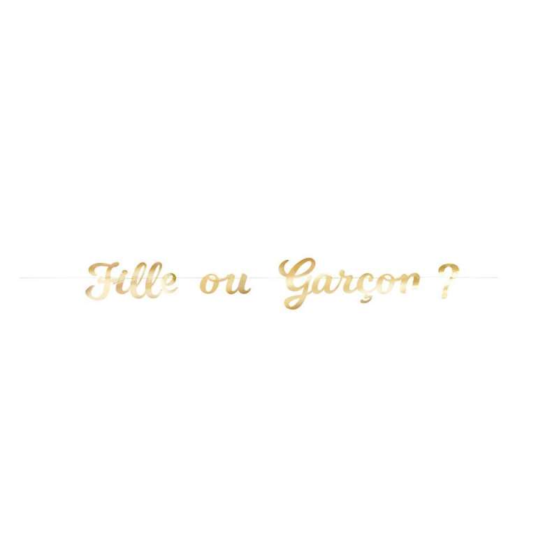 GARLAND LETTERS GIRL OR BOY GENDER REVEAL GOLD - garland at wholesale prices