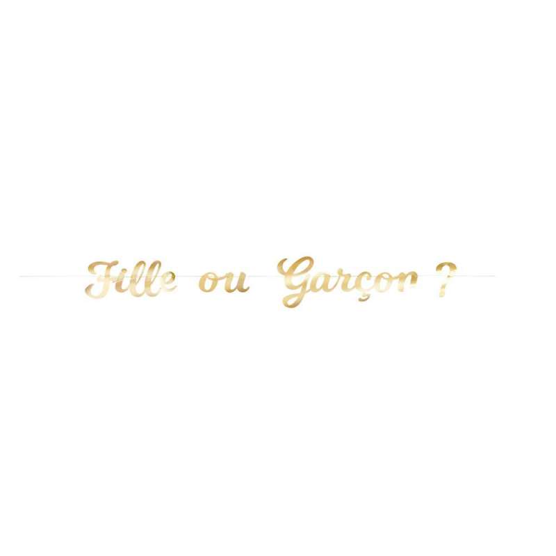 Guld Gender Reveal Bogstaver 2M x 19CM til engrospris - guirlande til engrospris
