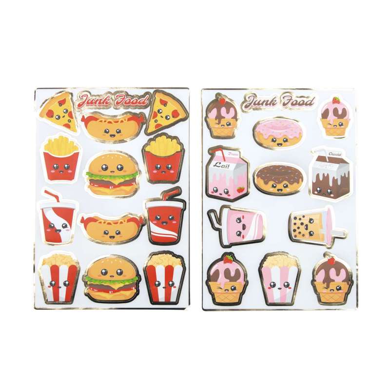 STICKERS JUNK FOOD X 25PCS - Autocollant à prix grossiste