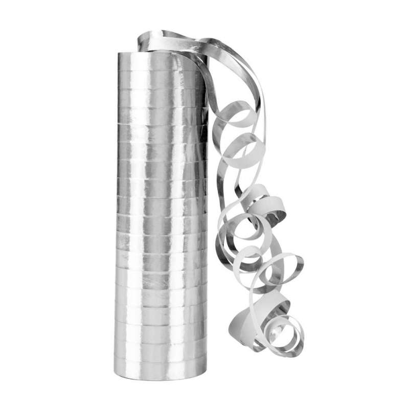 SØlv serpentiner 18 lancer x4 ruller - festartikler til engrospris