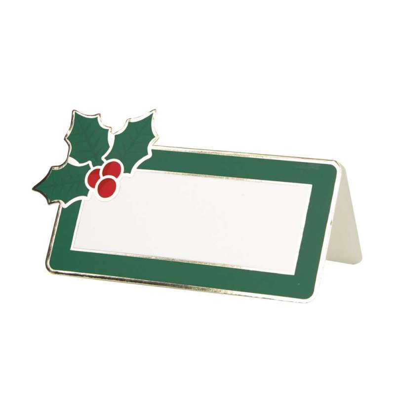 Marcadores de Lugar Natal em Papel 8pcs - Acessório de Natal a preço grossista