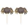 Picas de cóctel araña 10 cm x 10 unidades - decoración de Halloween a precios de mayorista