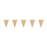 KRAFT AND GOLD FESTOON PENNANT GARLAND 3M - garland at wholesale prices