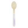 IRIDESCENT WOODEN SPOONS X 8 - Wooden spoon at wholesale prices