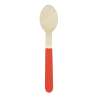 RED AND GOLD WOODEN SPOONS X 8 - Wooden spoon at wholesale prices