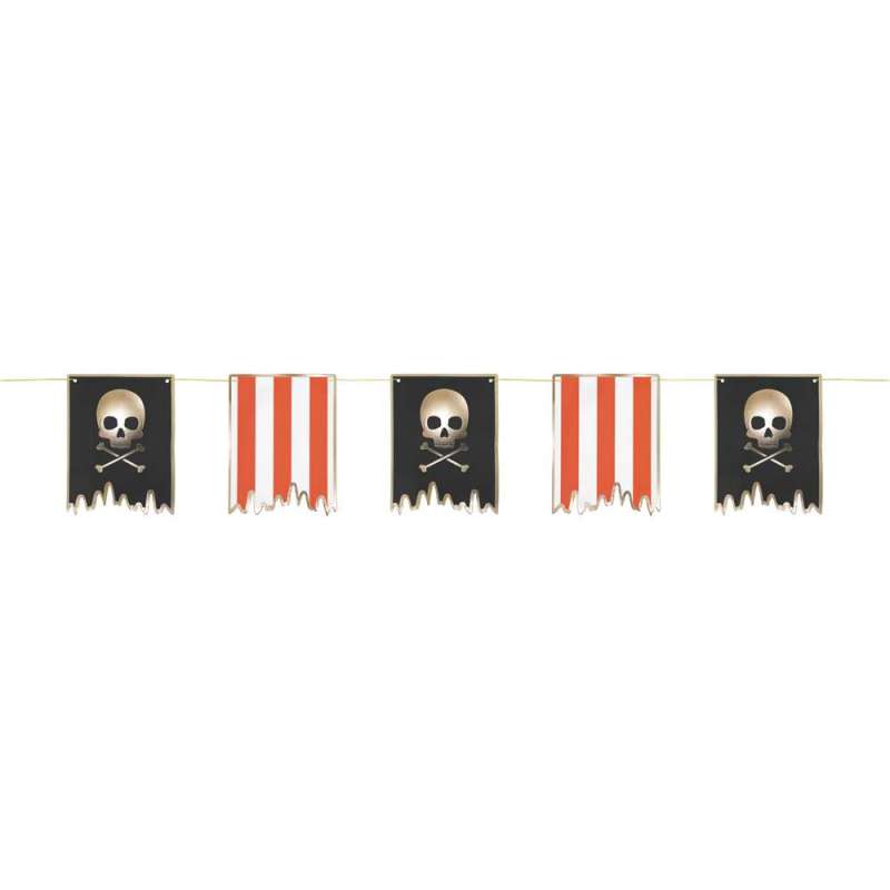 Guilande Pirata 3M com 13 Bandeirinhas - guirlanda a preço grossista