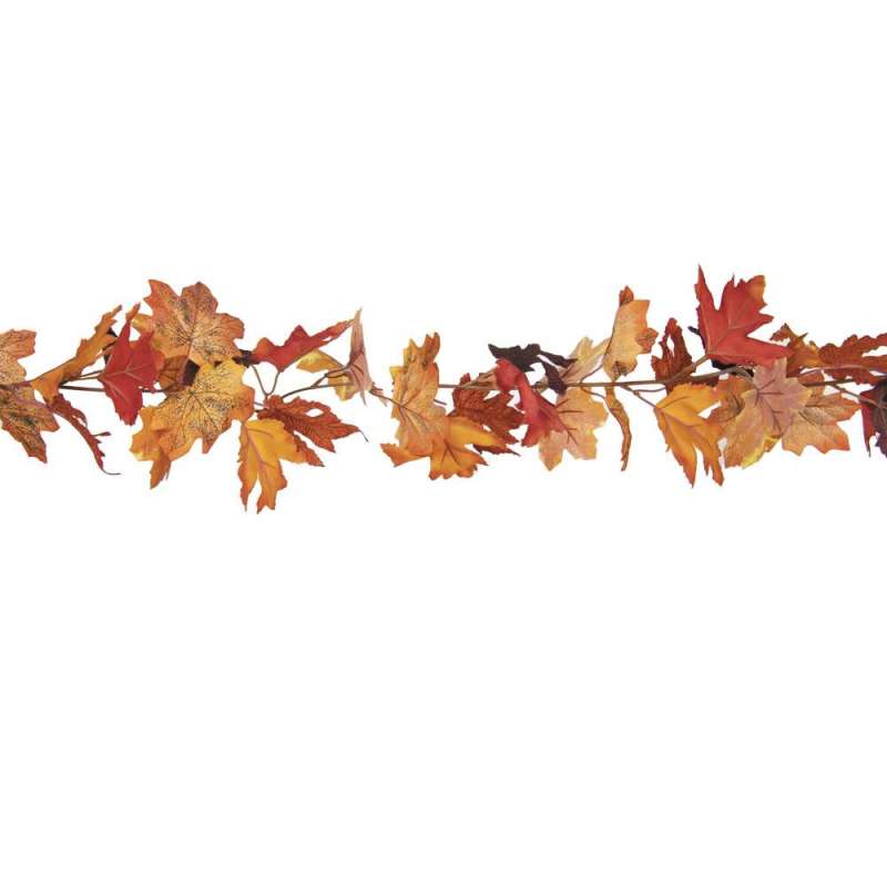 AUTUMN GARLAND MAPLE LEAVES 175CM - garland at wholesale prices