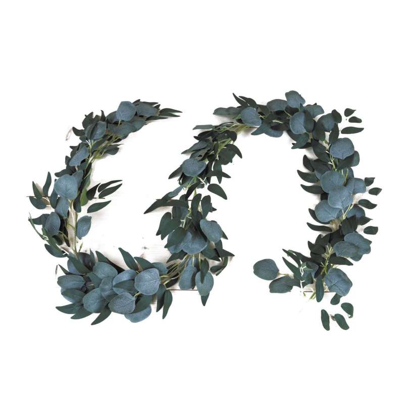 Eucalyptus Bladguirlande 1m x 20cm til engrospris - guirlande til engrospris