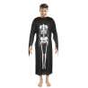 Skeletkostume 120 cm til voksne - skelet til engrospris