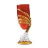 HALLOWEEN RED STEMMED GLASS 17CM - Halloween decoration at wholesale prices