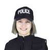 Gorra negra de policía tamaño adulto - Gorra a precios de mayorista