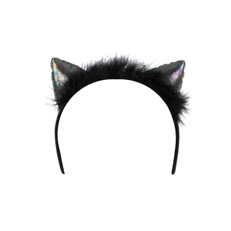 Zwarte Kat IRISE Hoofdband voor Volwassenen tegen groothandelsprijzen - haarband tegen groothandelsprijzen