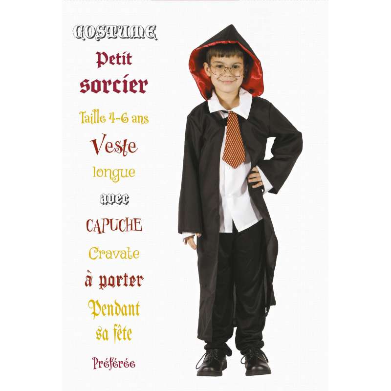 SORCERER'S APPRENTICE COSTUME 4-6 YEARS - Disguise at wholesale prices