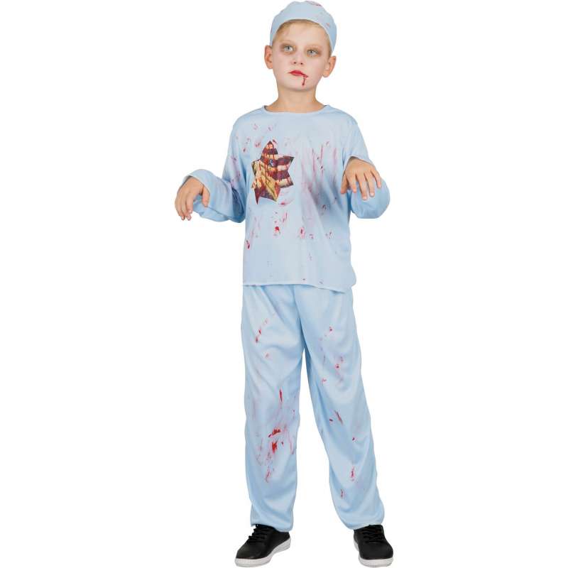 Zombie Læge Kostume 4-6 År - Udklædning til engrospris