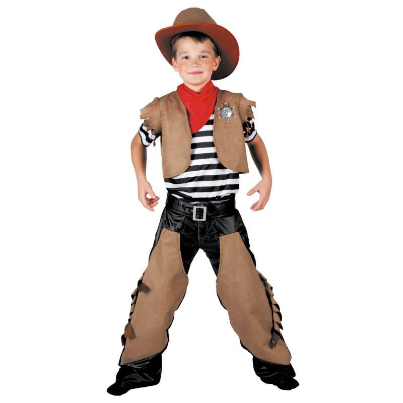 Cowboykostuum voor kinderen 4-6 jaar - Verkleedkostuum tegen groothandelsprijzen