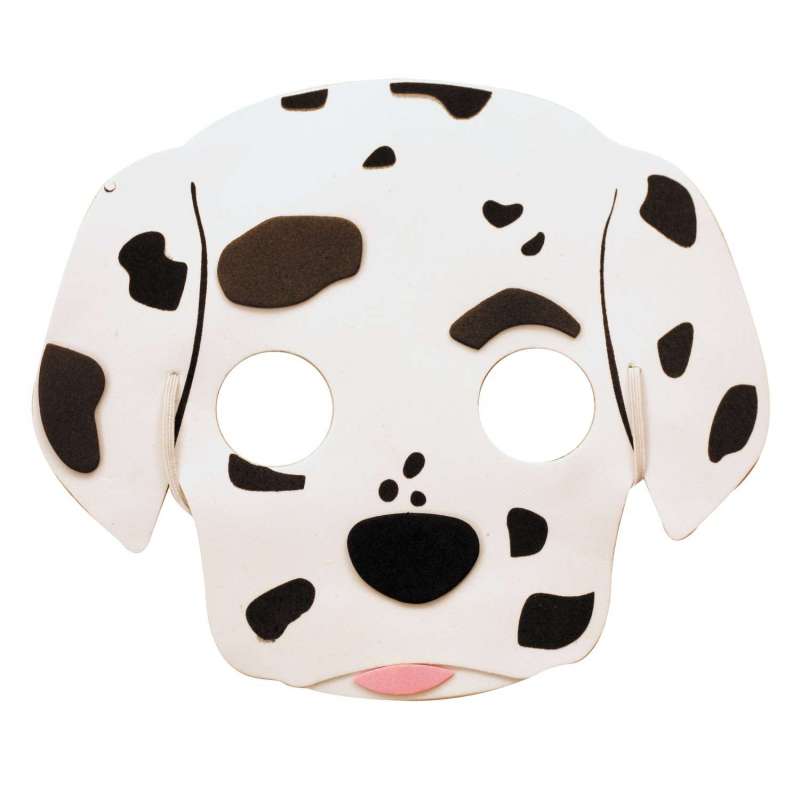 EVA Kindermasker Dalmatiër 20 cm - masker tegen groothandelsprijzen