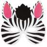 Zebra EVA Kindermasker 20x15 cm - masker tegen groothandelsprijzen