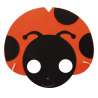 Máscara Infantil EVA Coccinela 20cm - máscara a preço grossista