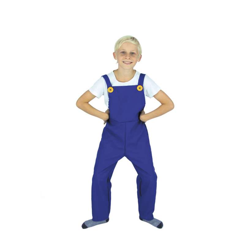 Blaue Kinder-Salopette Größe 7/9 Jahre - Latzhose zu Großhandelspreisen