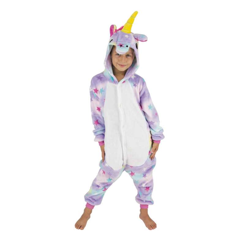 COSTUME KIGURUMI UNICORN WITH STARS CHILD T 4/6ANS - Disguise at wholesale prices