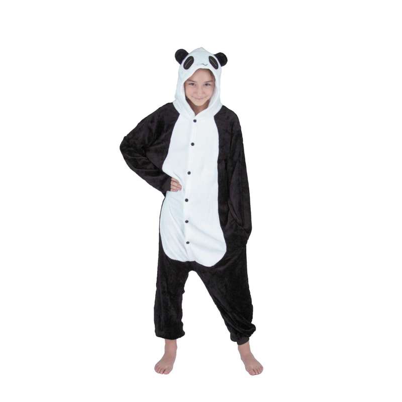 Panda Kigurumi Kostume BØrn 11/14 År - Udklædning til engrospris
