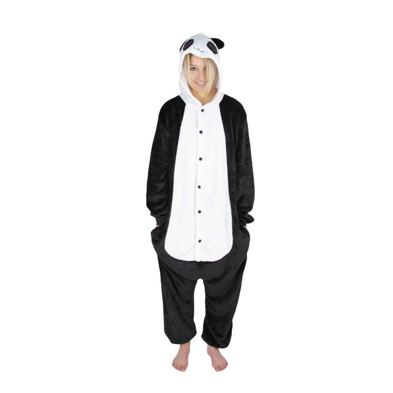 Panda Kigurumi Kostume med Lommer til Voksne - Udklædning til engrospris