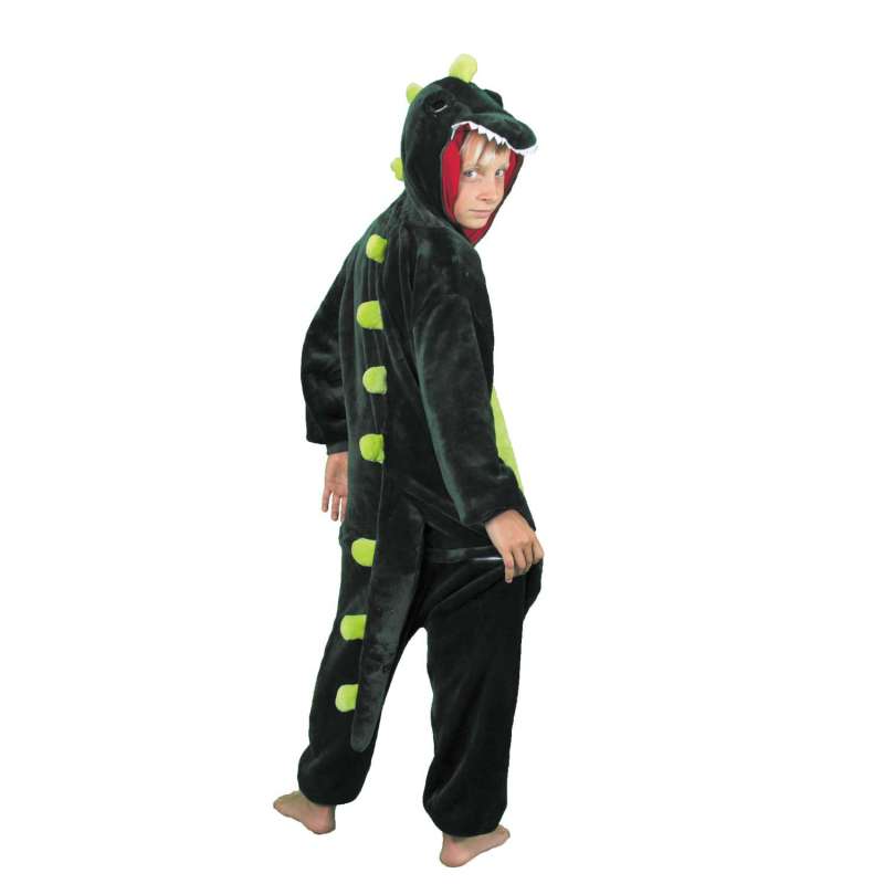COSTUME KIGURUMI DINO VERT ENFANT T 7/9 ANS à prix grossiste - Déguisement à prix de gros