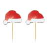Kerstcocktailprikkers 8 cm - X10 - Kerstaccessoire tegen groothandelsprijzen