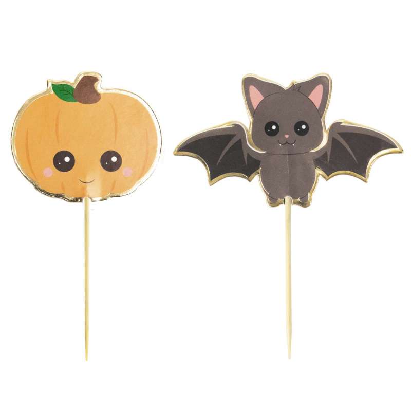 SWEETY HALLOWEEN COCKTAIL PICKS X10 - Halloween decoration at wholesale prices