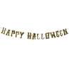 2M Sort og Guld Happy Halloween Guirlande - guirlande til engrospris 2M Sort og Guld Happy Halloween Guirlande - guirlande til engrospris