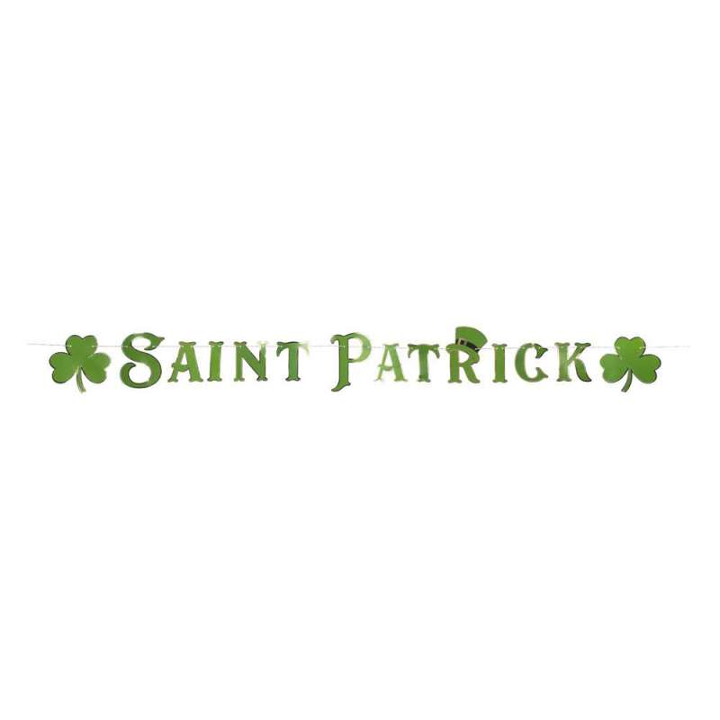 2M Saint Patrick Bogstav Guillande med Guld - guirlande til engrospris